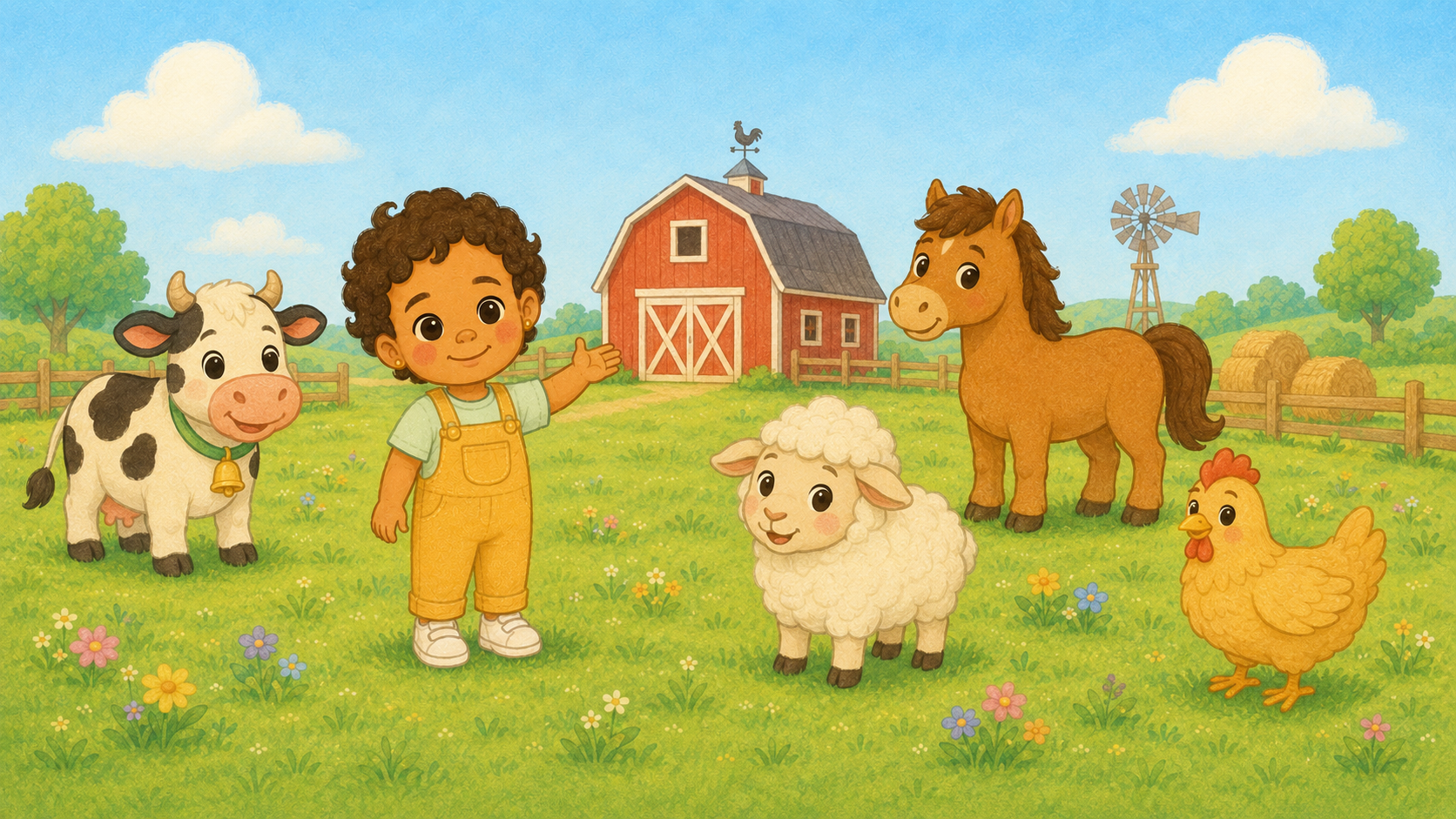 Interactive farm scene
